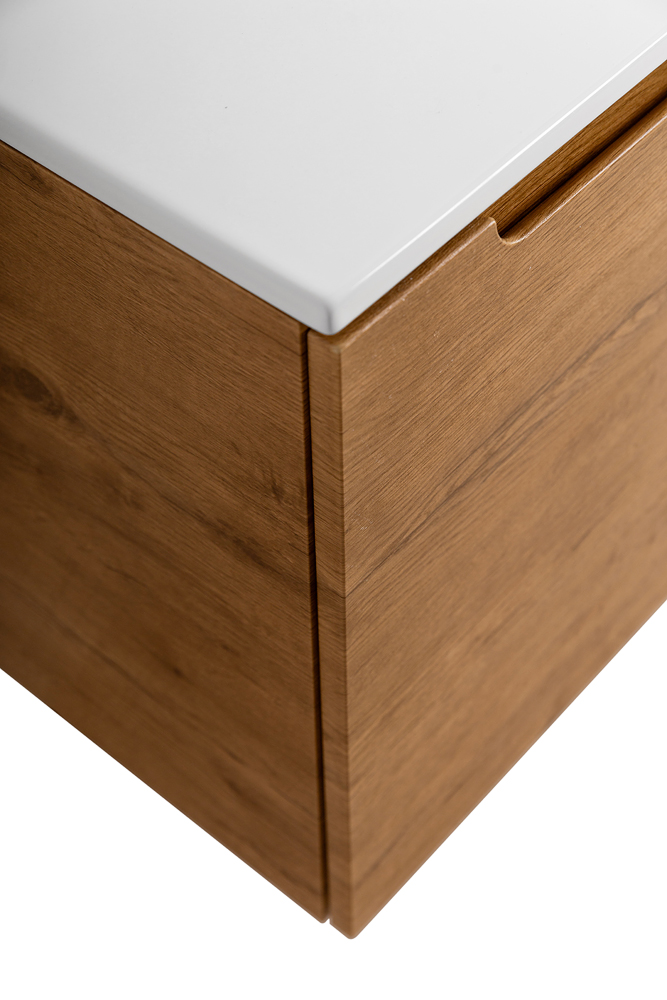 Подвесная тумба с раковиной BelBagno ETNA 120 Rovere Nature левая, ETNA-1200-2C-1A-SO-RN-L + BB1200ETL-L