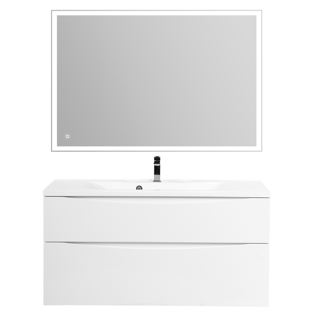 Тумба подвесная с раковиной BelBagno MARINO-H60-1000-2C-SO-BL-P