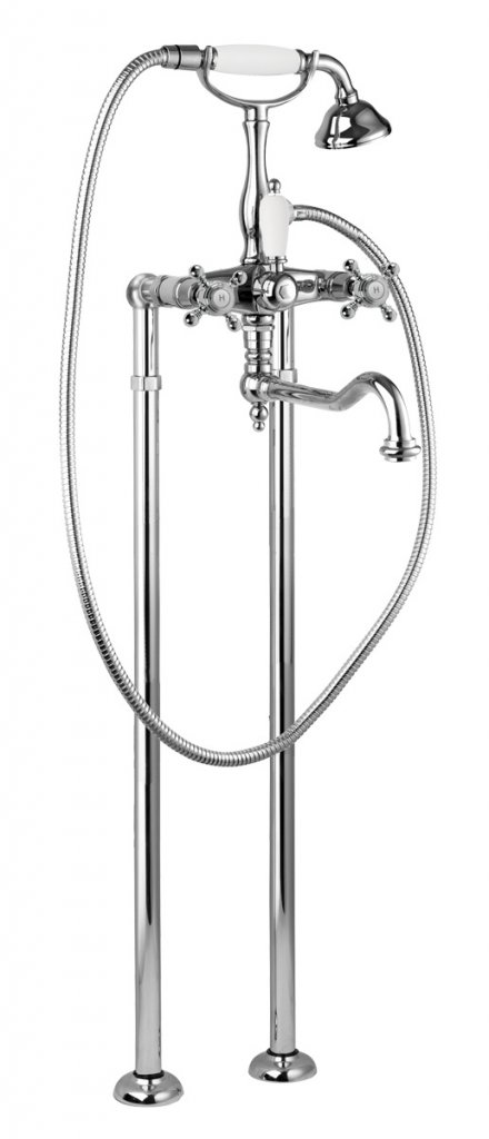 Напольный смеситель для ванны с ручным душем CEZARES GOLF-VDP2-01-Bi