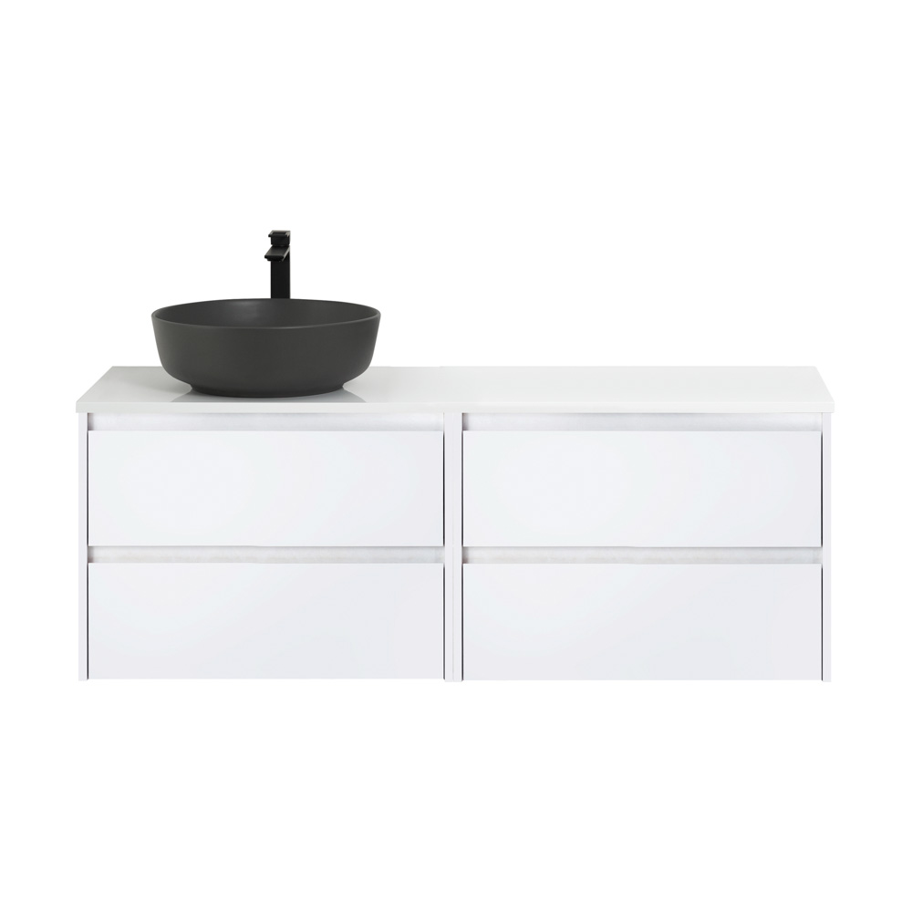 Мебель для ванной комнаты со столешницей BelBagno KRAFT-1200 Bianco Opaco