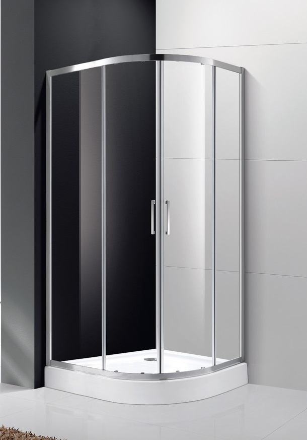 купить Душевой уголок Cezares MOLVENO-R-2-90-C-Cr-IV, 90х90х195, профиль хром, стекло прозрачное 
