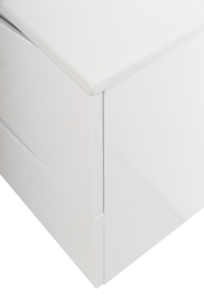 Тумба с раковиной подвесная BelBagno MARINO-CER-MINI-600-2C-SO-BL-P Bianco Lucido, раковина белая BB-8099-3-60