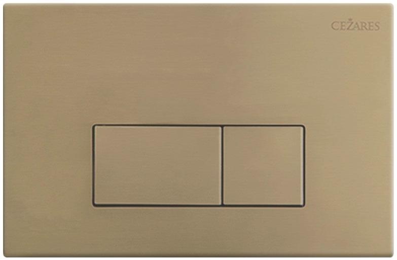 купить Кнопка смыва CEZARES CZR-510QV-BORO, брашированное золото 
