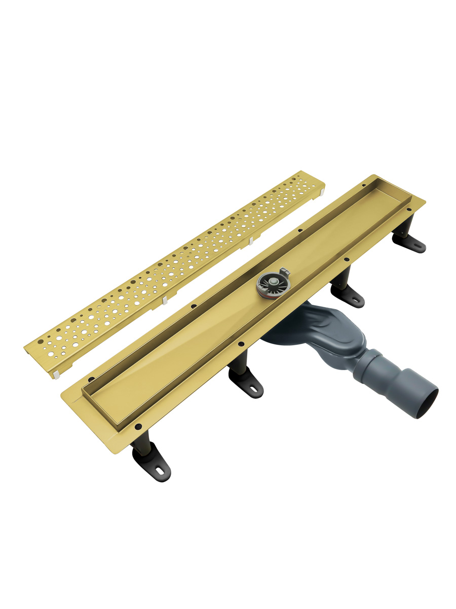 Душевой лоток CEZARES SLIDER-LD-70-BORO брашированное золото