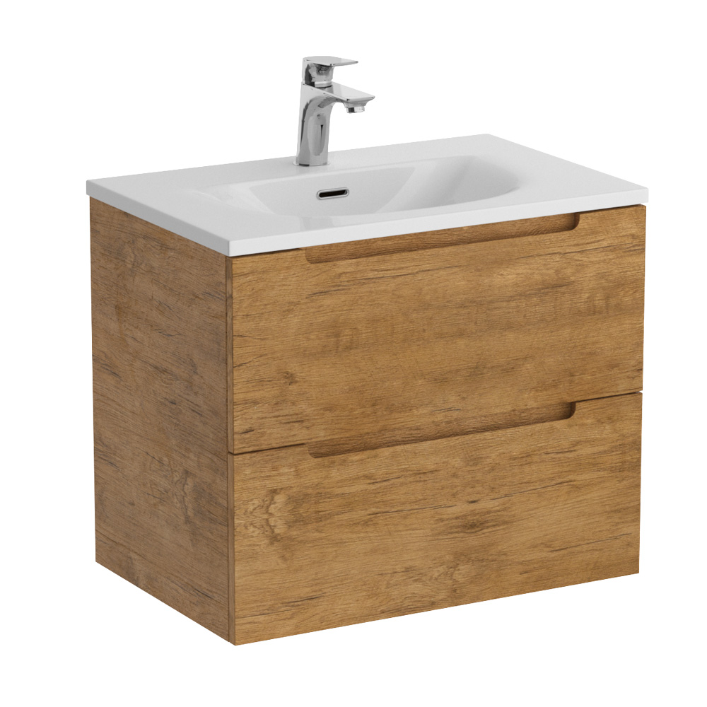 Тумба подвесная с раковиной BelBagno ETNA39-600/390-2C-SO-RN-P+BB-8099-3-60