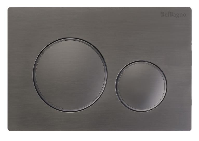 купить Кнопка смыва BelBagno BB-17C-GM цвет оружейная сталь 
