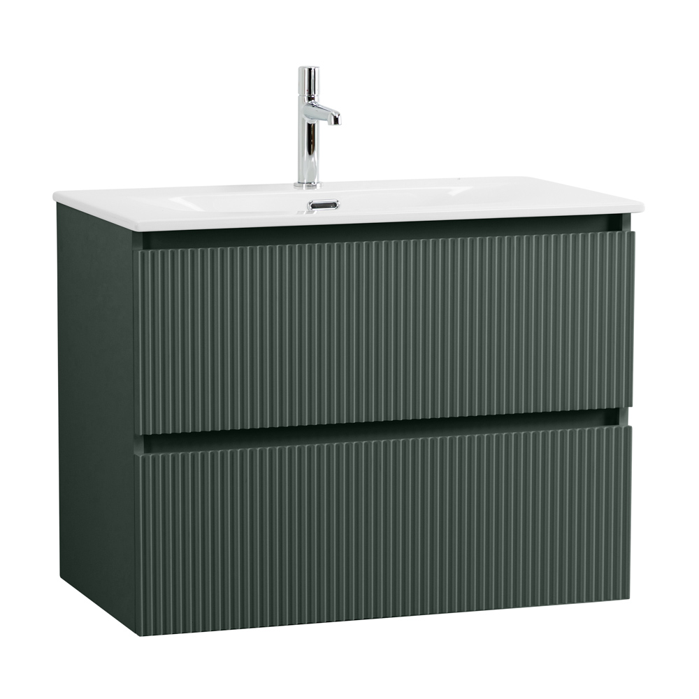 Тумба с раковиной подвесная BelBagno UNO-MINI-700-2C-SO-VO Еловый матовый, раковина белая BB-8099-3-70