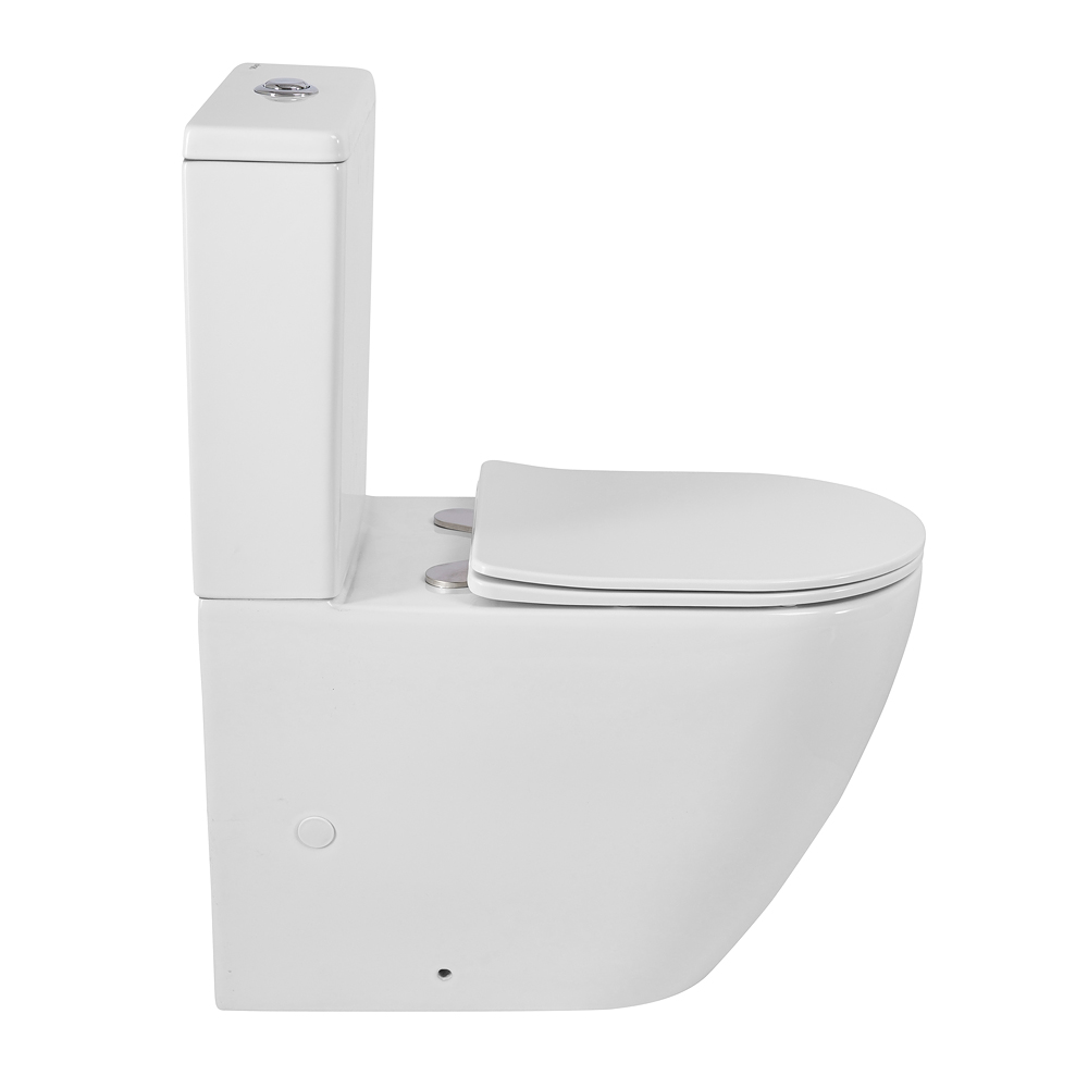 Унитаз-компакт безободковый с сиденьем и смывом TORNADO BelBagno SFERA-TOR BB2141CP-TOR/SC+BB2141T
