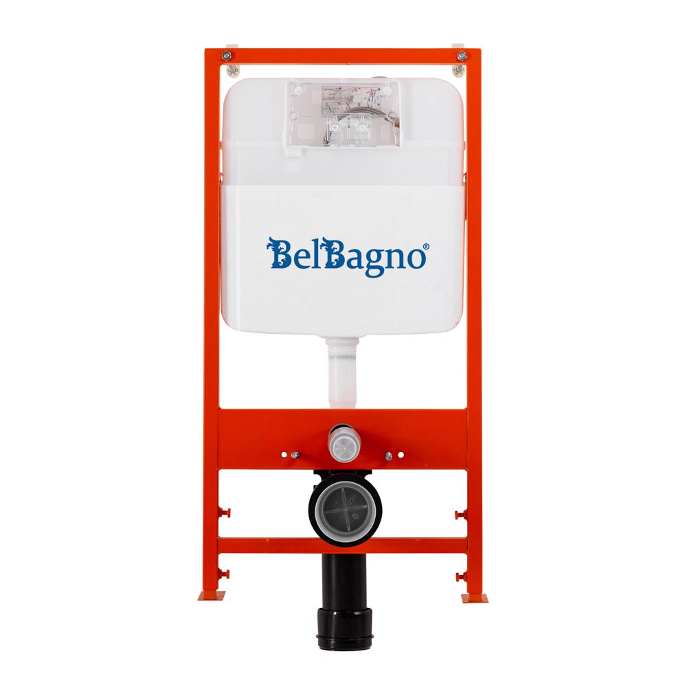 Система инсталляции для подвесных унитазов BelBagno BB026 с кнопкой смыва BB050CR.MAT