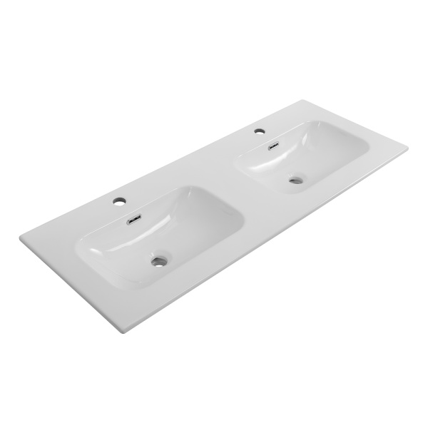 Керамическая раковина CEZARES CZR-8073-120-2 с двумя чашами 