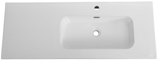 Керамическая раковина CEZARES CZR-8095-120-R, чаша справа