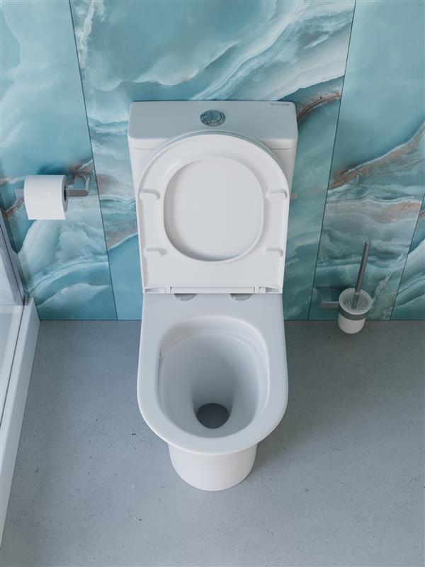 Унитаз-компакт BelBagno ACQUA-TOR BB2801CP-TOR/SC + BB2801T безободковый с сиденьем и смывом TORNADO 