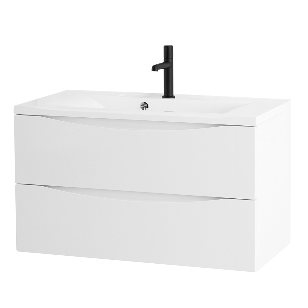 купить Тумба подвесная под раковину BelBagno MARINO-800-2C-SO-BL-P 
