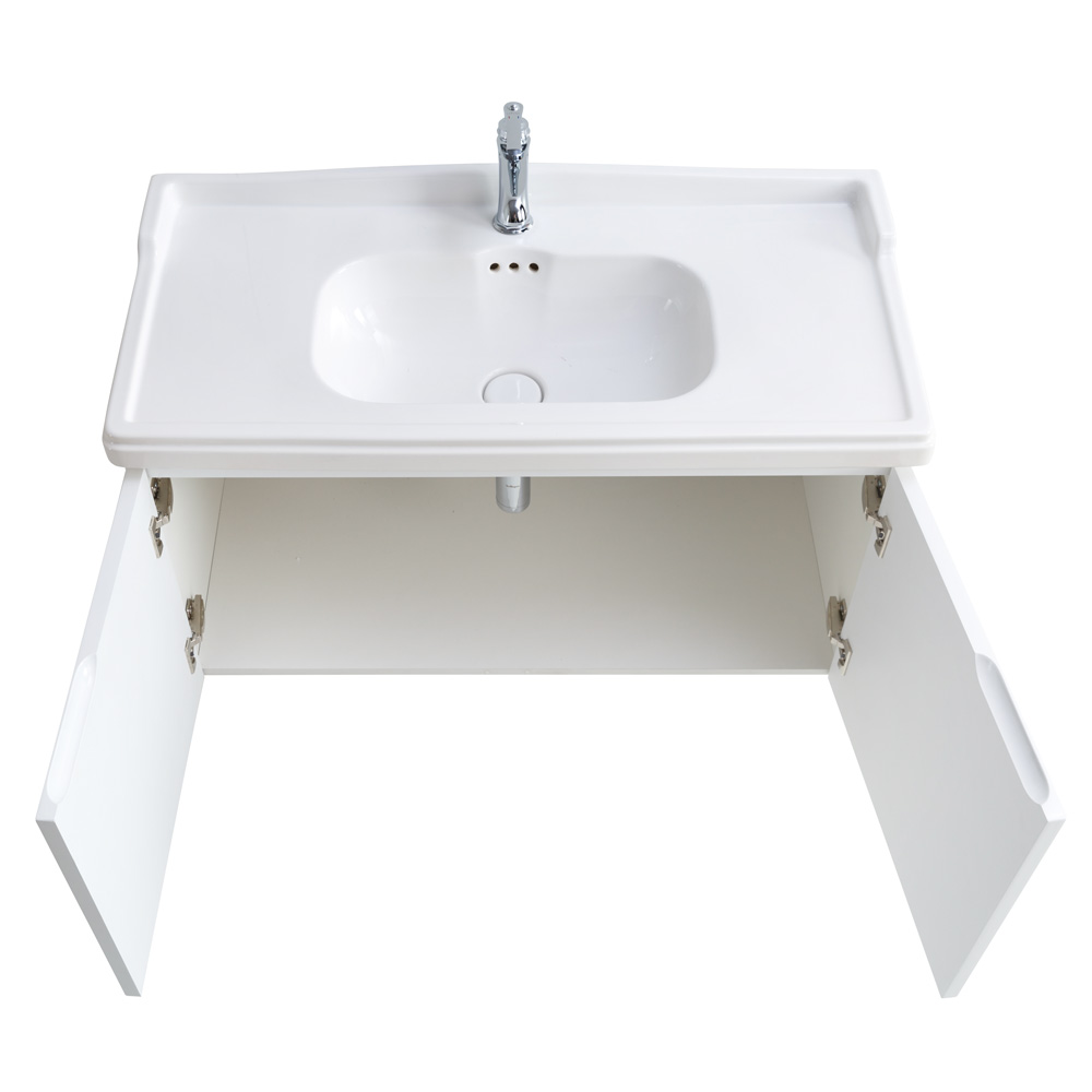Мебель для ванной комнаты подвесная CEZARES GIUBILEO-1000-2A-SC-BL 100см Bianco Lucido 