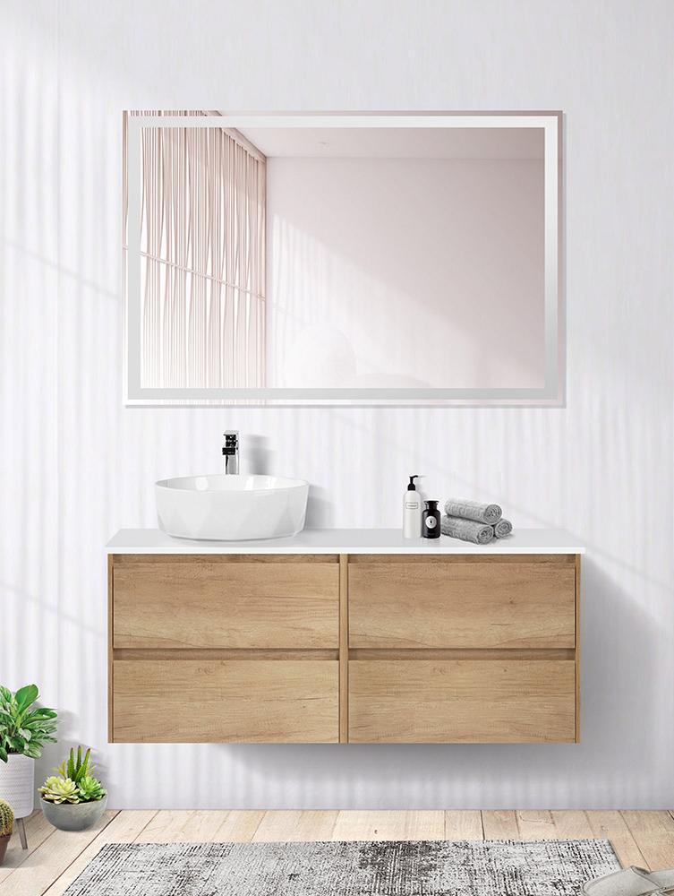 купить Мебель для ванной комнаты со столешницей BelBagno KRAFT-1200 Rovere Nebrasca Nature 