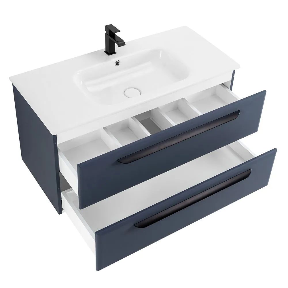 Мебель для ванной комнаты подвесная Cezares ECO-CER-1200-2C-SO-GR-P 120 см Grafito
