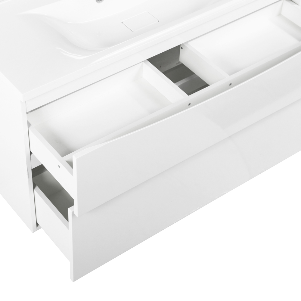 Тумба подвесная с раковиной BelBagno MARINO-H60-1100-2C-SO-BL-P