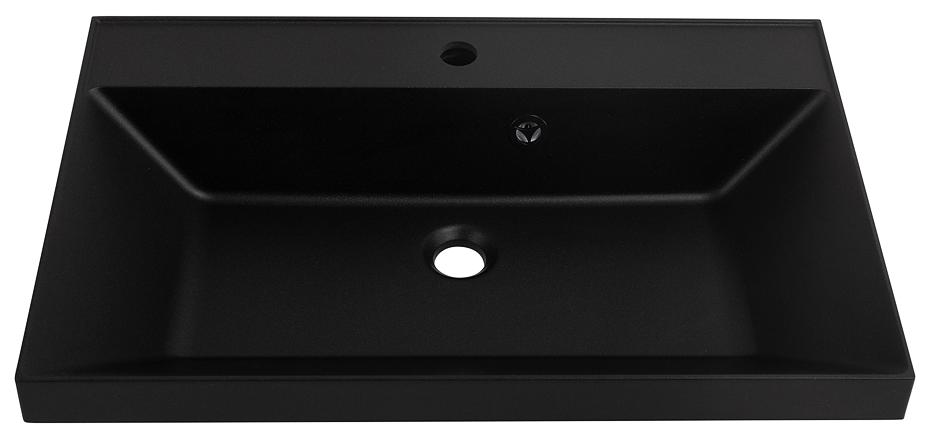 Раковина из литьевого мрамора BelBagno BB700/450-LV-ART-AST-NERO