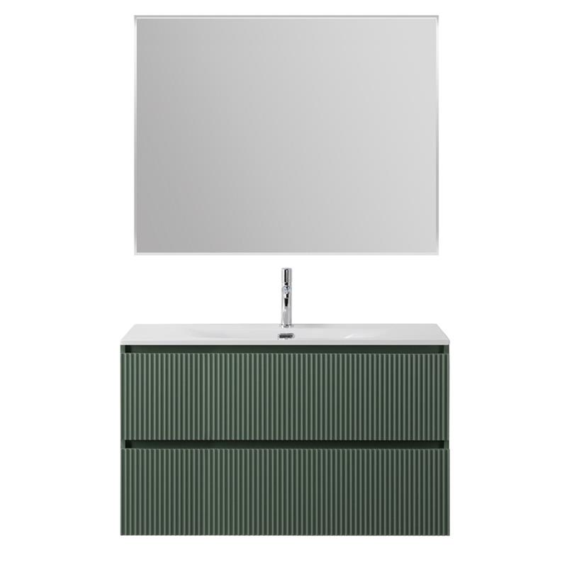 Тумба с раковиной подвесная BelBagno UNO-MINI-900-2C-SO-VO Еловый матовый, раковина белая BB-8099-3-90