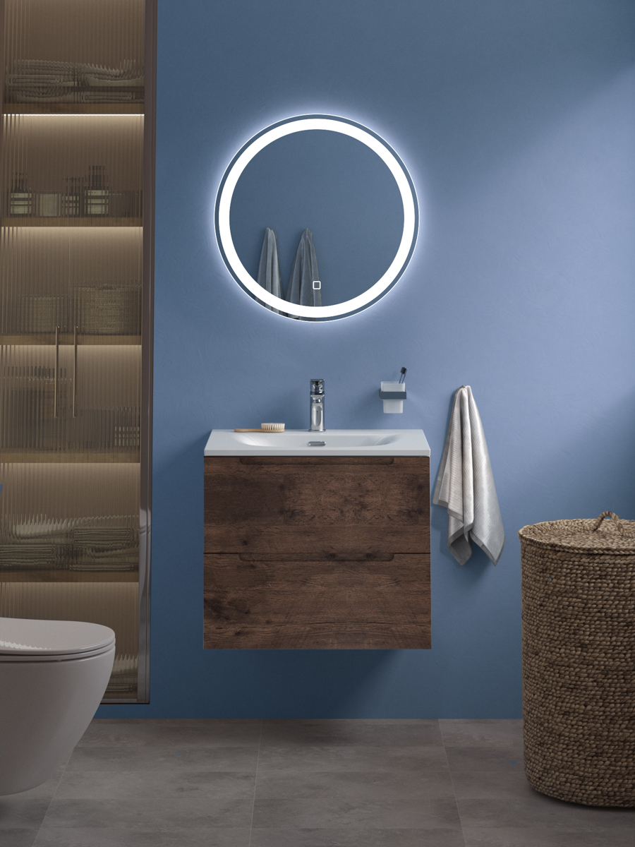 купить Тумба подвесная с раковиной BelBagno ETNA39-700/390-2C-SO-RW-P+BB-8099-3-70 