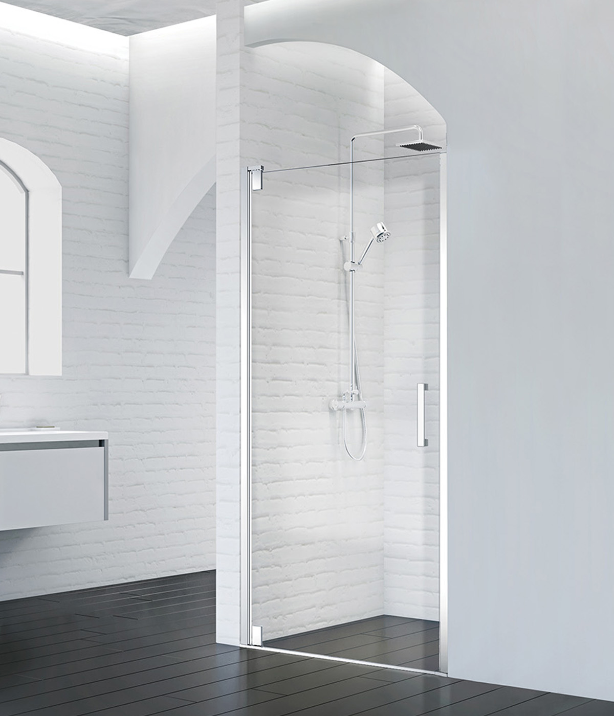 купить Душевая дверь BelBagno MARMI-B-1-90-C-Cr 