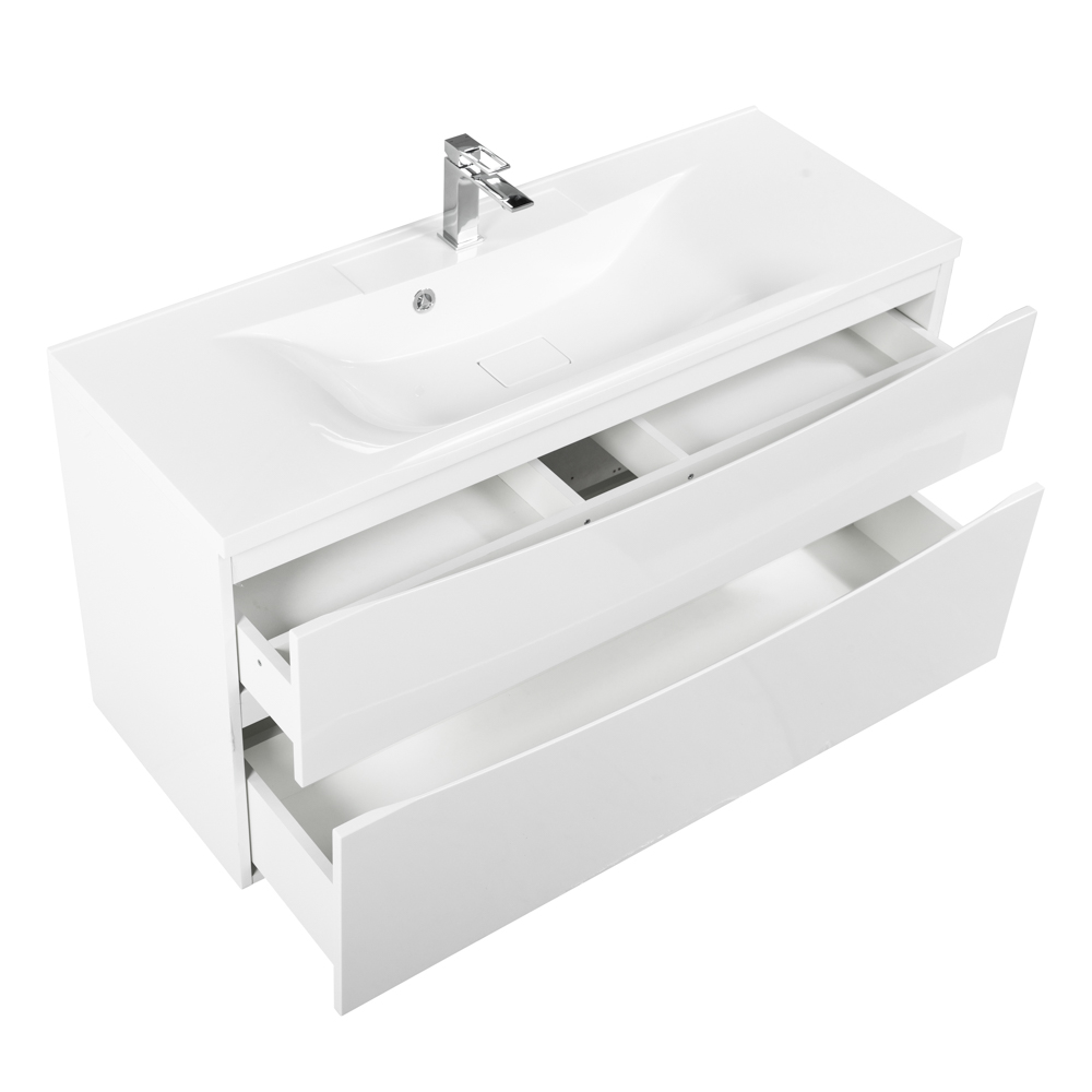Тумба подвесная с раковиной BelBagno MARINO-H60-1000-2C-SO-BL-P