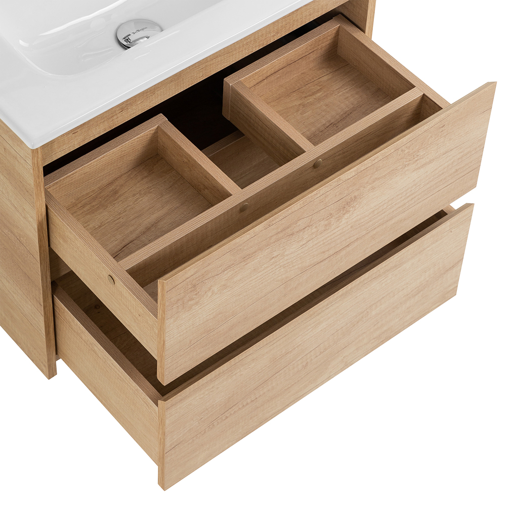 Тумба подвесная с раковиной BelBagno KRAFT 39-700/390-2C-SO-RNN