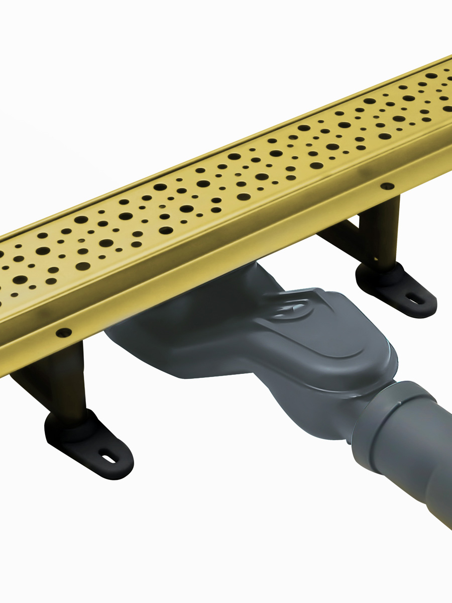 Душевой лоток CEZARES SLIDER-LD-70-BORO брашированное золото
