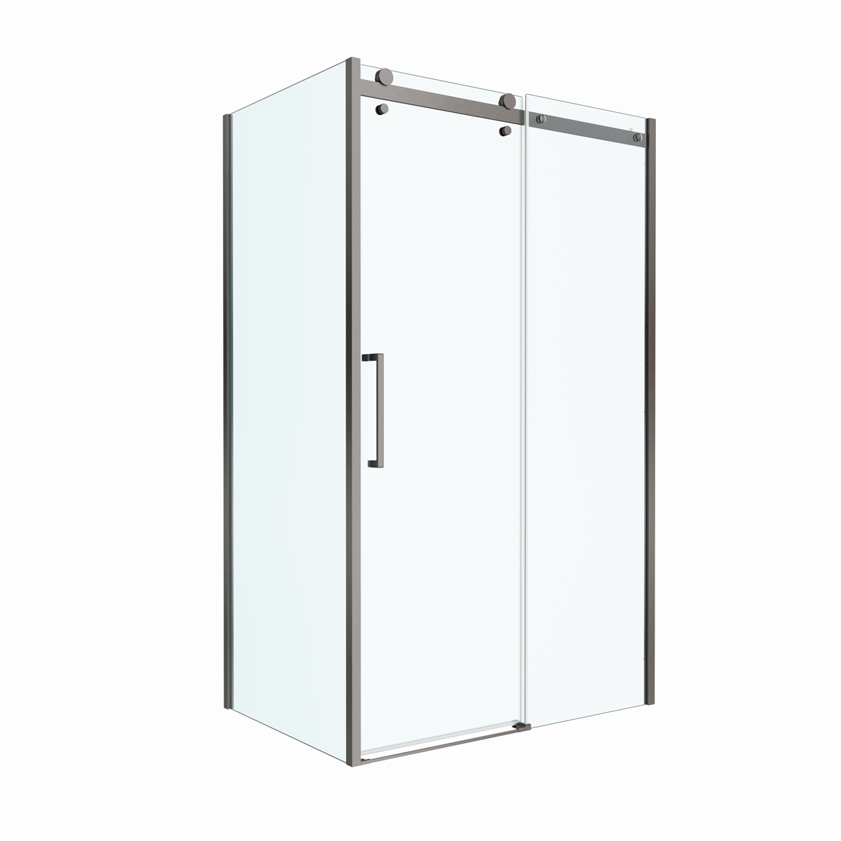 Душевой уголок BelBagno MARINO-2-AH-1-140/90-C-GM 140х90см профиль оружейная сталь, стекло прозрачное