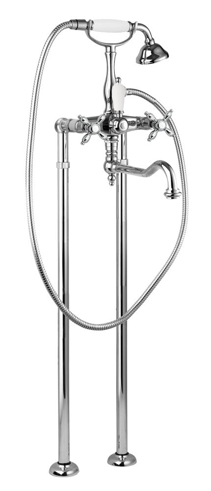 Напольный смеситель для ванны с ручным душем CEZARES NOSTALGIA-VDP2-01-Bi