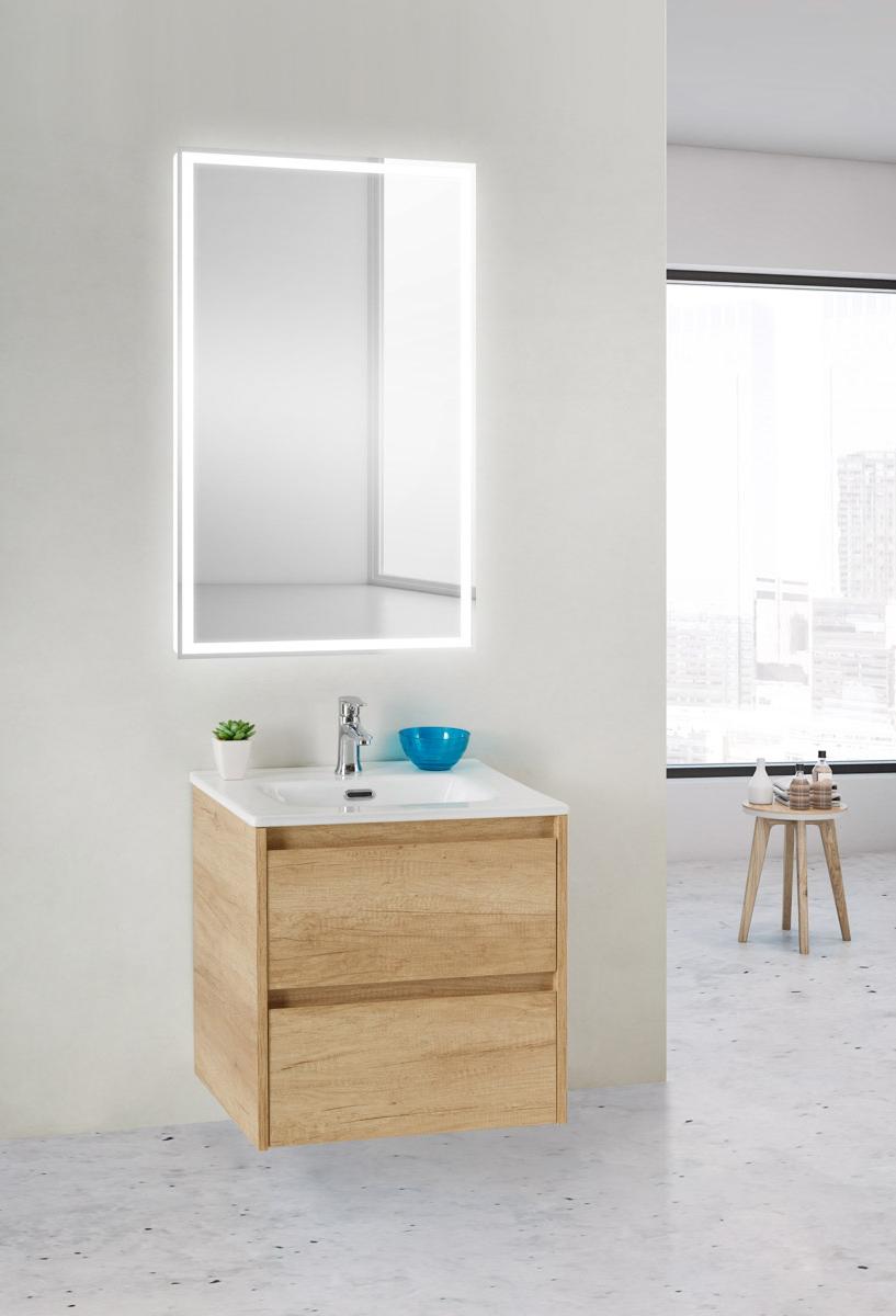 Тумба подвесная с раковиной BelBagno KRAFT 39-500/390-2C-SO-RNN