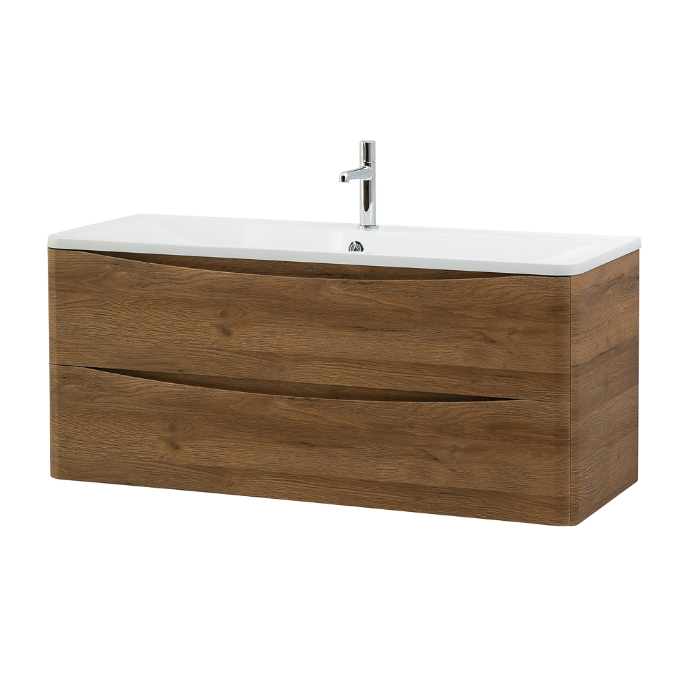 Мебель для ванной комнаты подвесная BelBagno ACQUA-1200-2C-SO-RR 120 см Rovere Rustico