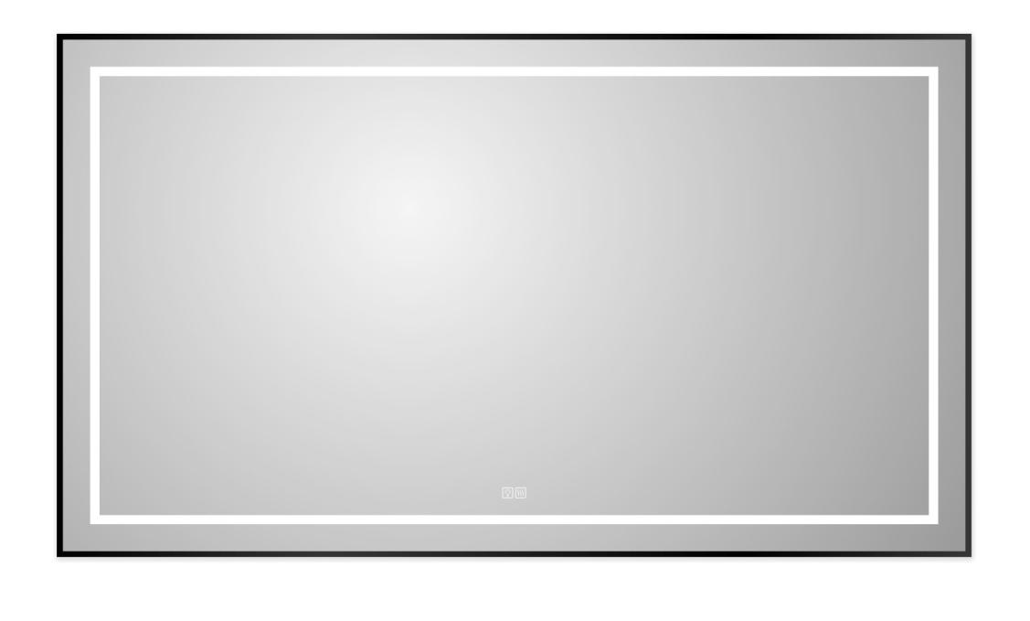 купить Зеркало BelBagno SPC-KRAFT-1400-800-LED-TCH-WARM-NERO 