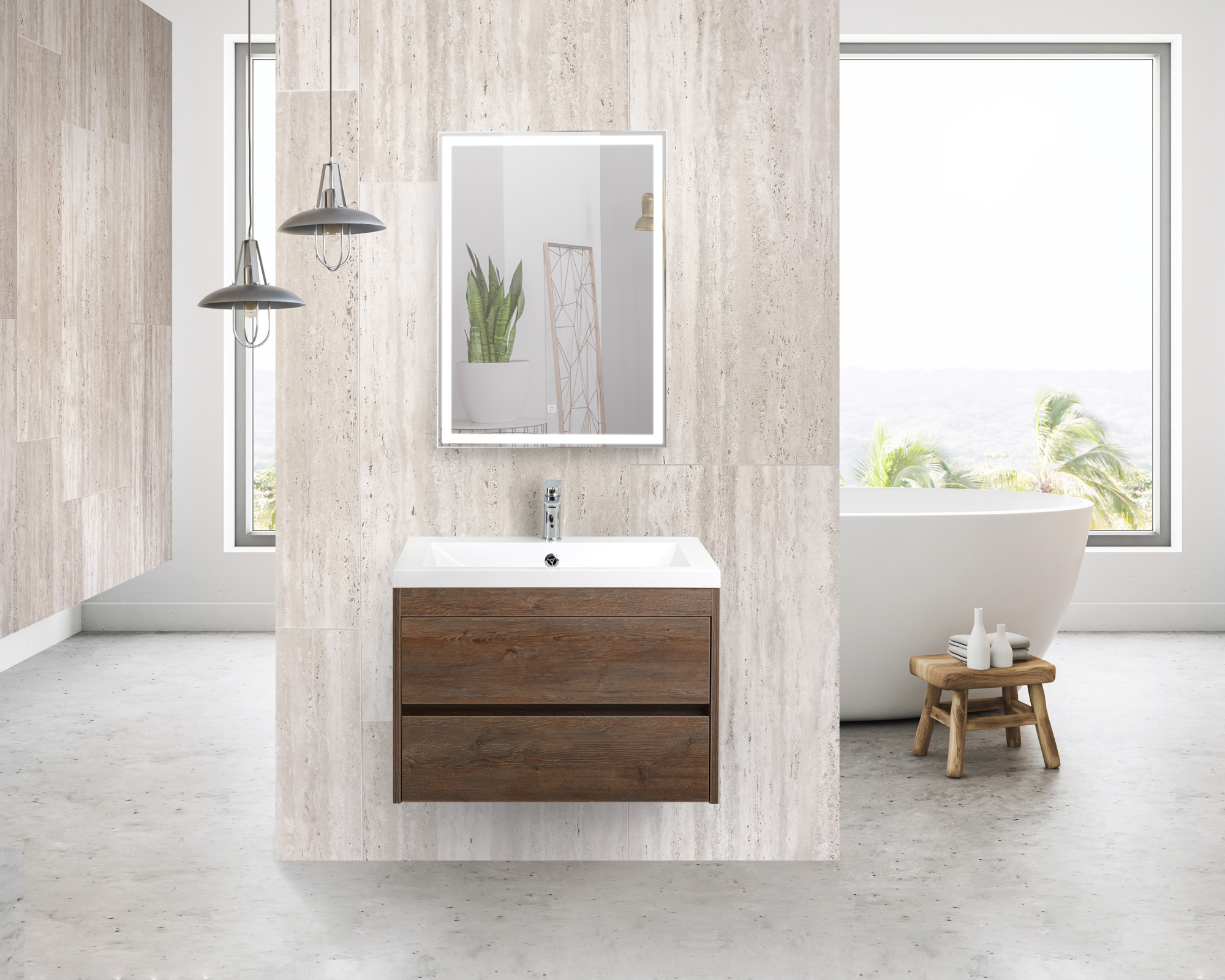 Мебель для ванной комнаты подвесная ART&MAX Family 100 см Pino Siberia