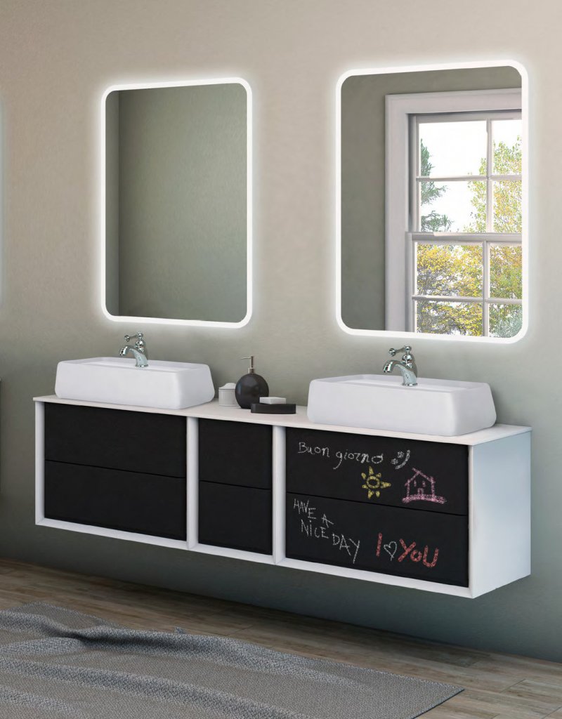 Мебель для ванной CEZARES BELLAGIO 176 см Grafit