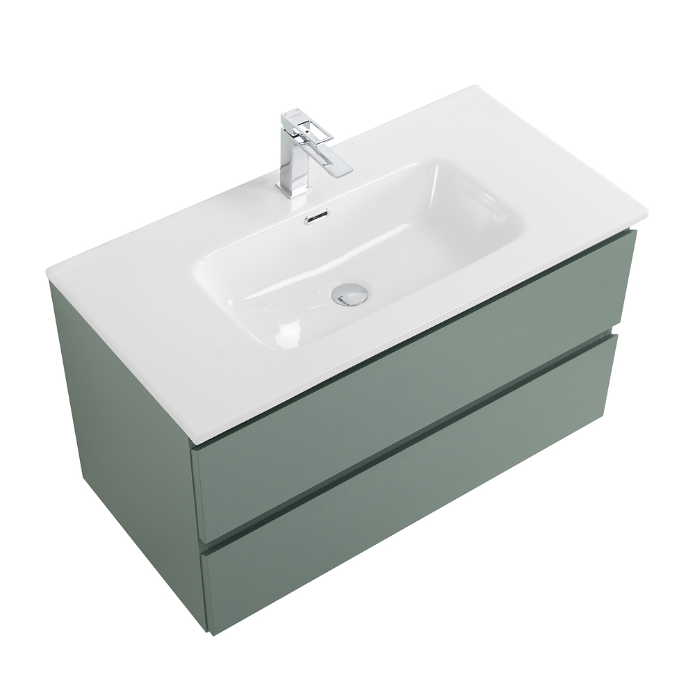Тумба с раковиной подвесная BelBagno KRAFT-800-2C-SO-VO Еловый матовый, раковина белая BB800ETL