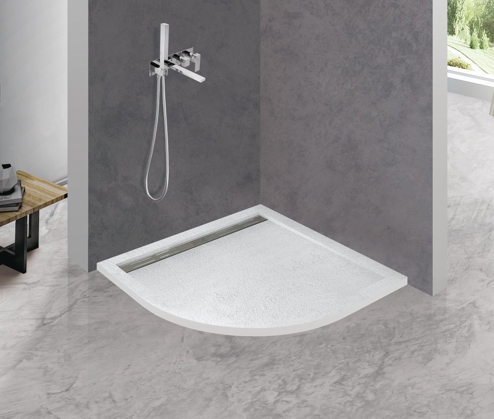купить Поддон из искусственного мрамора 80х80 Cezares TRAY-AS-R-80-30-W без сифона 