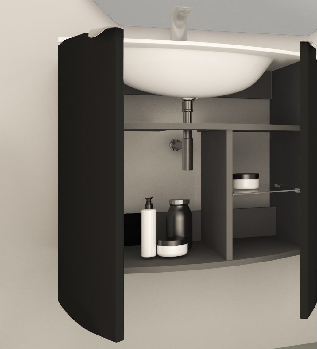 Мебель для ванной комнаты CEZARES RIALTO 104 см левосторонняя Bianco opaco 55170 + 55173