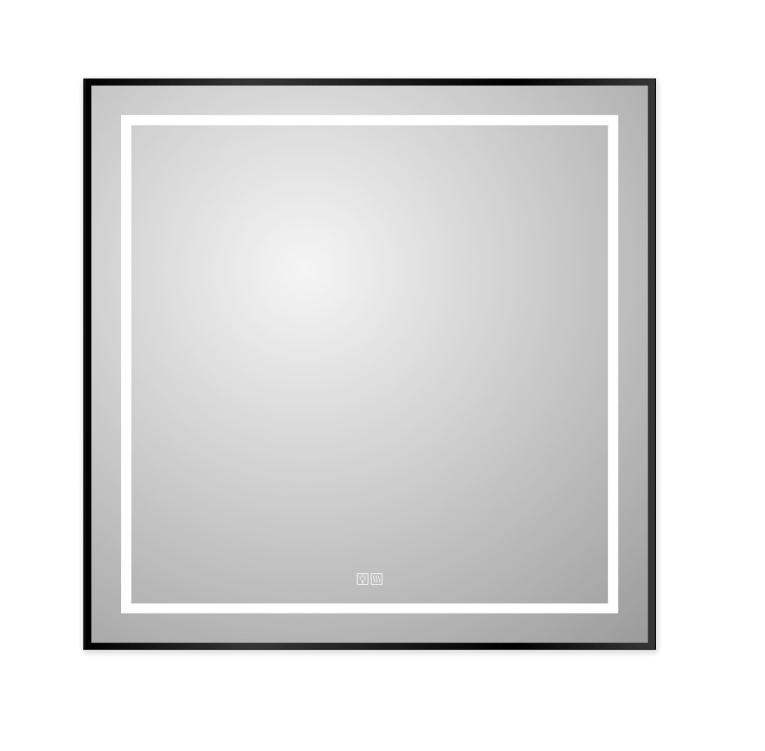 купить Зеркало BelBagno SPC-KRAFT-900-800-LED-TCH-WARM-NERO 