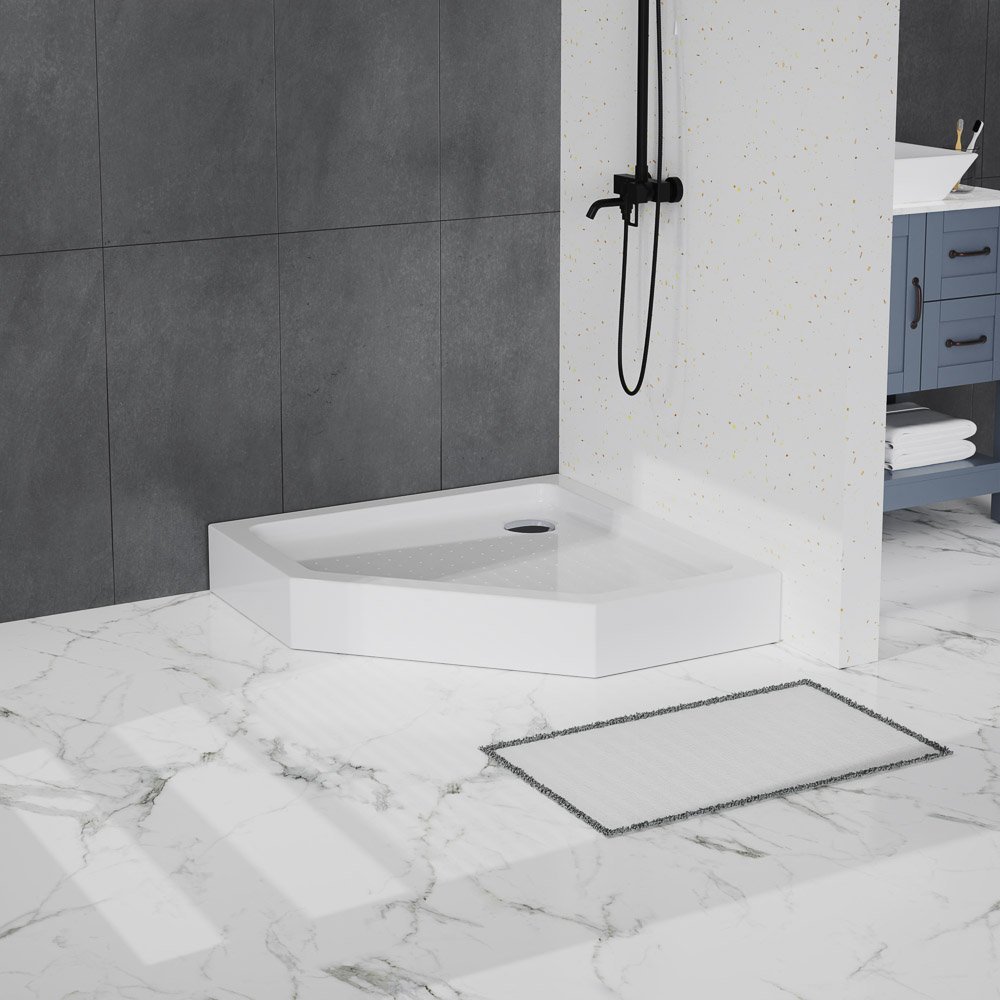 купить Акриловый поддон 90х90 BelBagno TRAY-BB-P-90-15-W с сифоном  