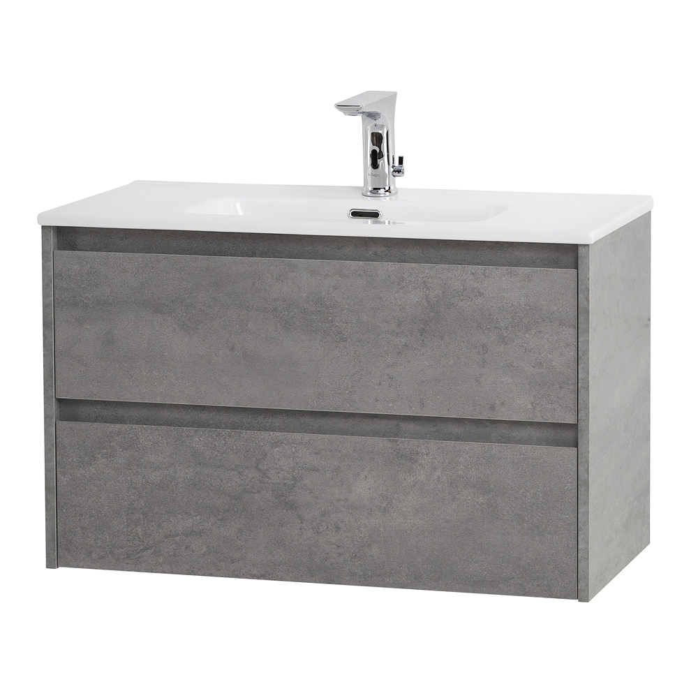 Тумба подвесная с раковиной BelBagno KRAFT 39-800/390-2C-SO-CG