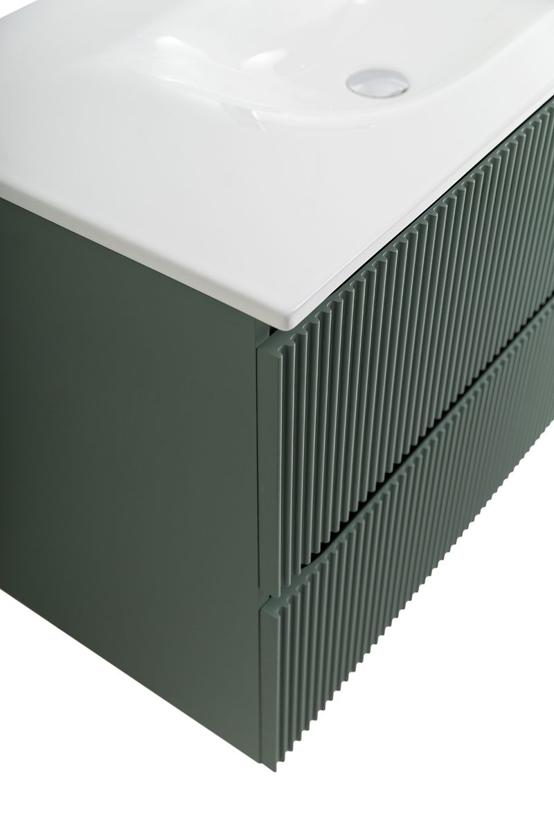 Тумба с раковиной подвесная BelBagno UNO-1200-2C-SO-VO Еловый матовый, раковина белая BB-8099-120