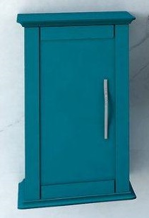 купить Шкафчик подвесной с одной распашной дверцей, реверсивный CEZARES 54962 Blu Petrolio 