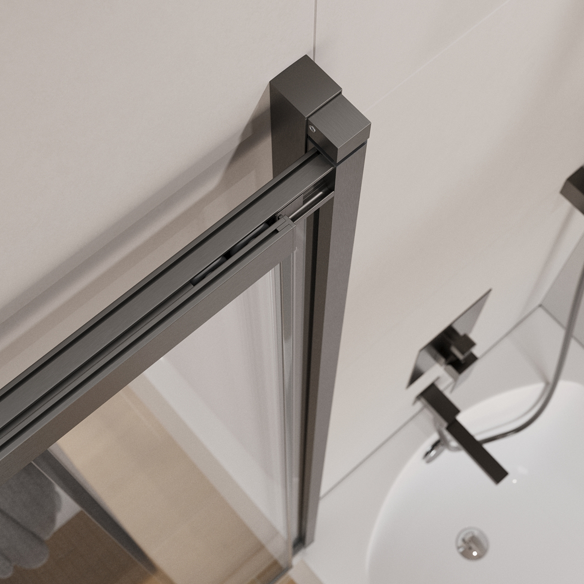 Шторка на ванну Cezares SLIDER-VF-11-90/150-C-GM