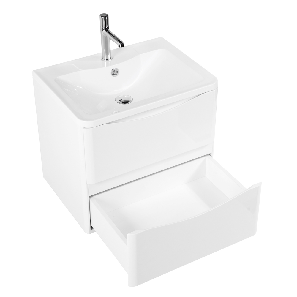 Мебель для ванной комнаты подвесная BelBagno ACQUA-700-2C-SO-BL 70см Bianco Lucido 