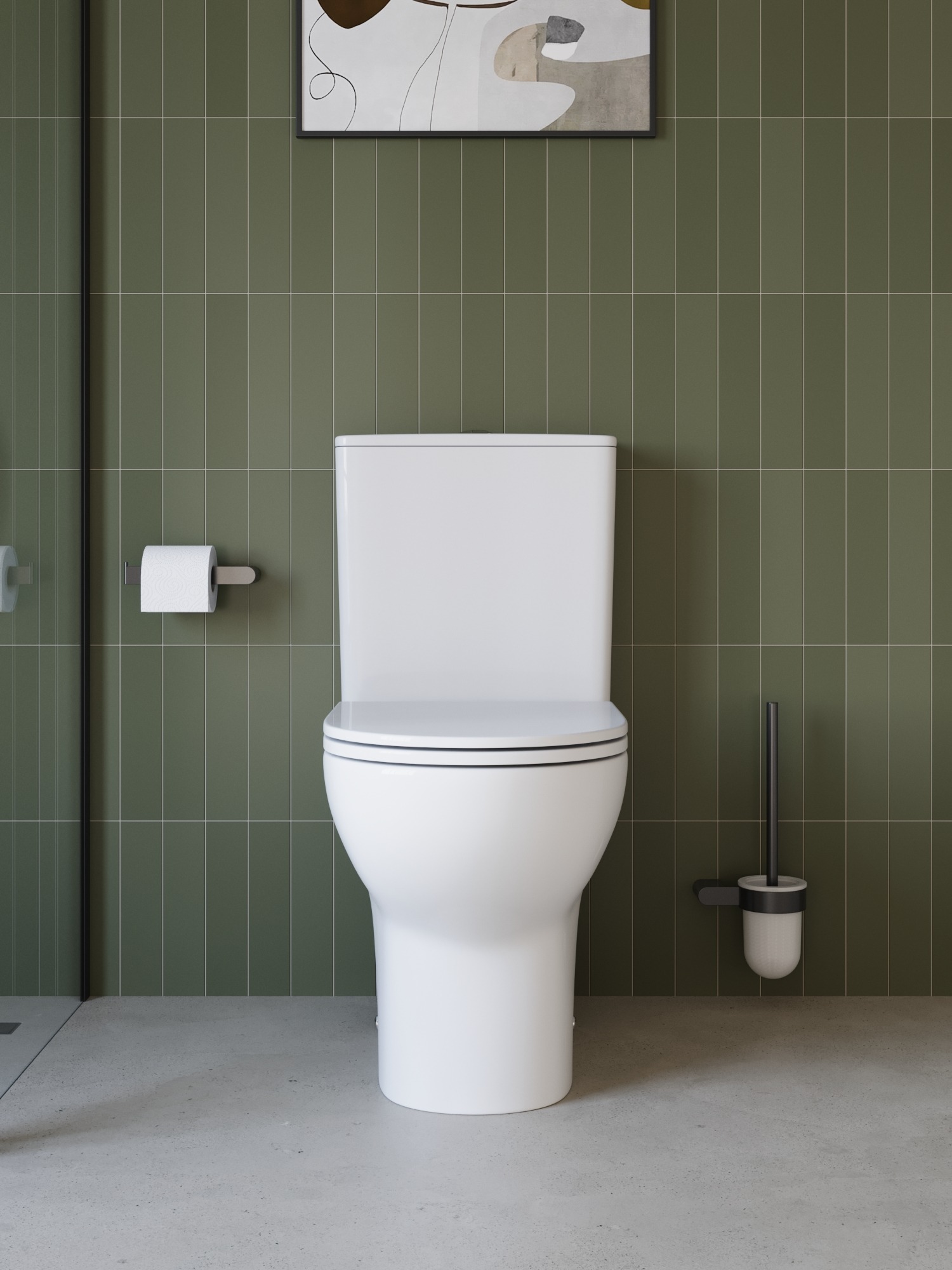 Унитаз-компакт BelBagno LOUNGE-TOR-2 BB2802CP/T-TOR/SC с сиденьем и смывом TORNADO