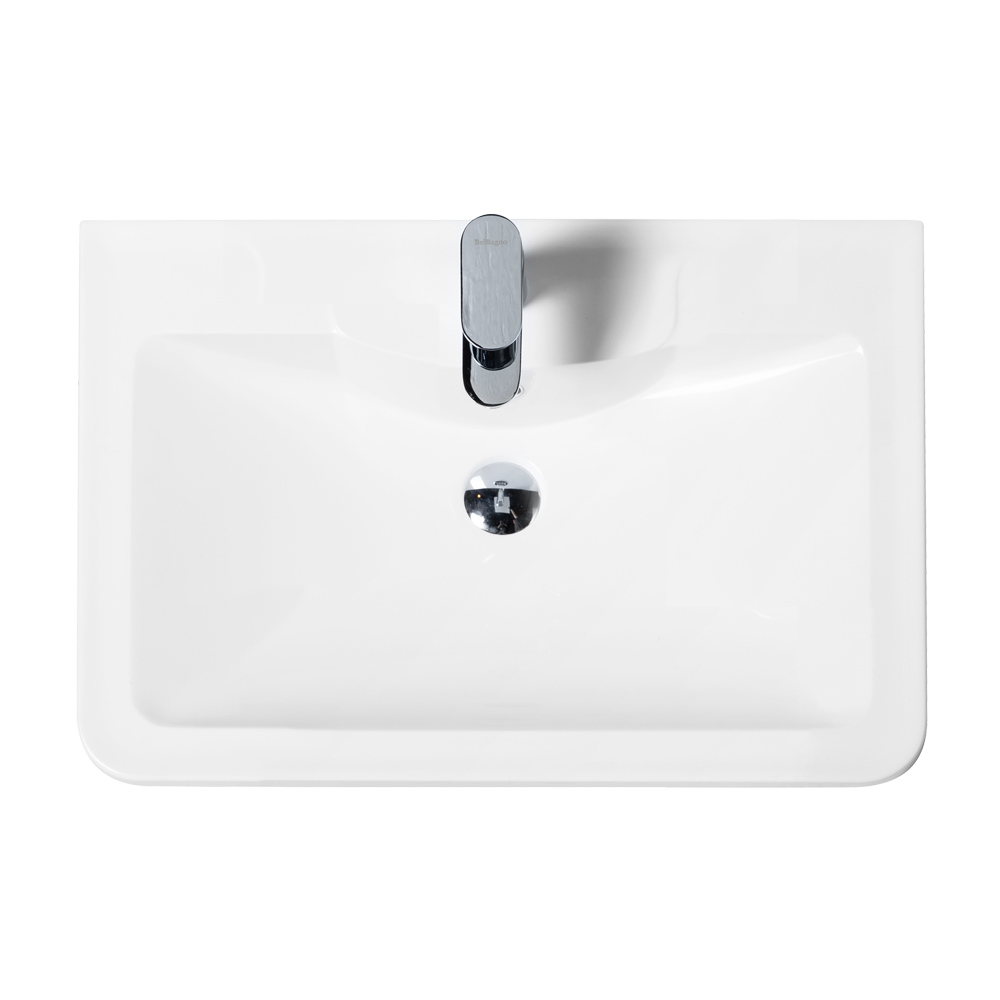 Тумба подвесная с раковиной BelBagno ALBANO-600-2C-SO-PS Pino Scania, раковина BB600/455-LV-MR-ALR