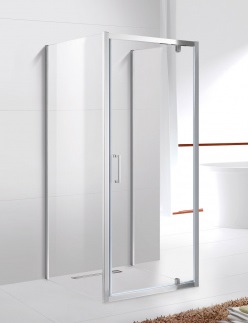 купить Душевой уголок Cezares MOLVENO-BA2-100/80-C-Cr-IV, 100х80х195, профиль хром, стекло прозрачное 
