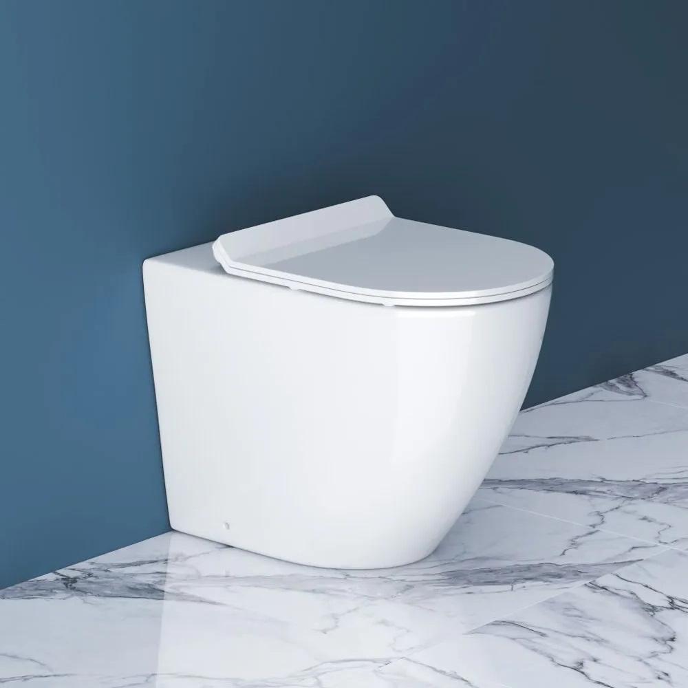 купить Унитаз безободковый приставной BelBagno SFERA-R BB2141CBR 