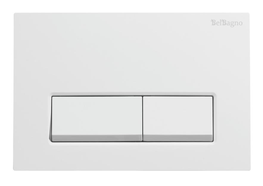 купить Кнопка смыва BelBagno BB-15R-BL цвет белый глянец 